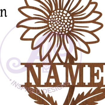 Intra απο ξύλο plywood 3mm-4mm πάχος - Πρότυπο κοπής λέιζερ  Sin Name Daisy Δίασταση 30x20 cm INTRAFABR-78770334 - Image 4