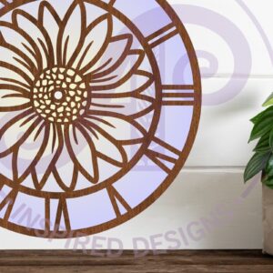 Intra απο ξύλο plywood 3mm-4mm πάχος -  με λέιζερ ρολόι τοίχου Daisy,  Δίασταση 30x20 cm INTRAFABR-92083920