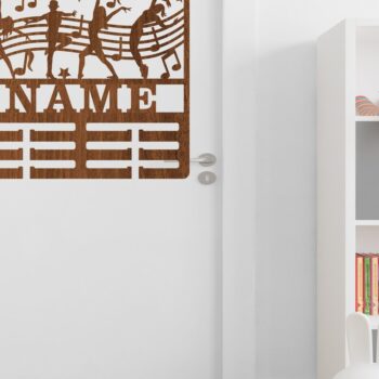 Intra απο ξύλο plywood 3mm-4mm πάχος - Χορός Γυναικείο Όνομα Κάτοχος Μεταλλίου Laser Δίασταση 30x20 cm INTRAFABR-73714106 - Image 3