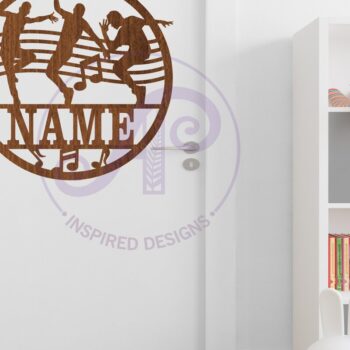 Intra απο ξύλο plywood 3mm-4mm πάχος - Σήμα ονόματος Dancer, , Music Themed Δίασταση 30x20 cm INTRAFABR-84868953 - Image 4