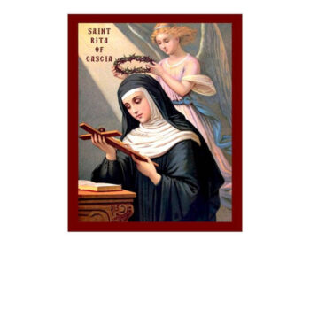 Εικόνα Ορθοδοξίας με περίγραμμα χρυσό σε ξύλο Φλαμουρίας  με  βάση Εικόνα Αγίας Ρίτας της Κασκίας, Χειροποίητη Καθολική Εικόνα της Αγίας Ρίτας της Κασκίας, Κρεμαστή πλάκα Βυζαντινής Τέχνης, Χριστιανική Θρησκευτική Τέχνη Διάσταση 40x30 cm (15,8 x 11,8 ίντσες)INTRAEK-43216723812 - Image 1