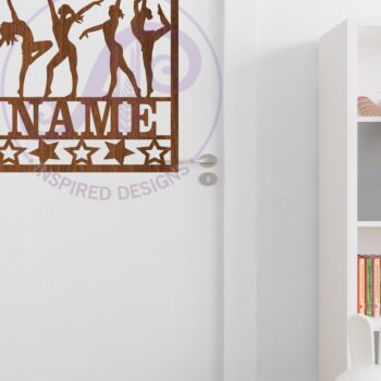 Intra απο ξύλο plywood 3mm-4mm πάχος - Dancers Square Name Wall Art Sign, Δίασταση 40x50 cm INTRAFABR-113348350 - Image 3