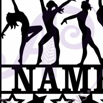 Intra απο ξύλο plywood 3mm-4mm πάχος - Dancers Square Name Wall Art Sign, Δίασταση 40x50 cm INTRAFABR-113348350 - Image 4