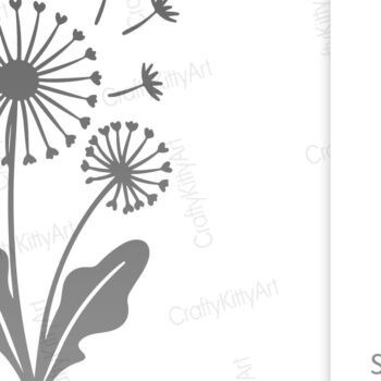 Intra απο ξύλο plywood 3mm-4mm πάχος - Dandelion Flower , Χαρτί & Laser Cut Δίασταση 30x20 cm INTRAFABR-99020255 - Image 2