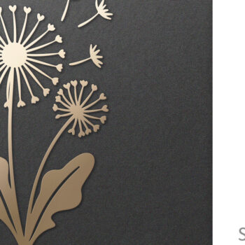 Intra απο ξύλο plywood 3mm-4mm πάχος - Dandelion Flower , Χαρτί & Laser Cut Δίασταση 30x20 cm INTRAFABR-99020255 - Image 3