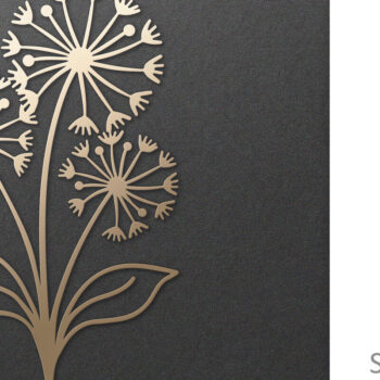 Intra απο ξύλο plywood 3mm-4mm πάχος - Dandelion Flower , Χαρτί & Laser Cut Δίασταση 30x20 cm INTRAFABR-99019969 - Image 1