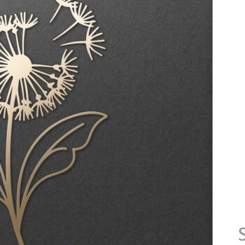 Intra απο ξύλο plywood 3mm-4mm πάχος - Dandelion Flower , Χαρτί & Laser Cut Δίασταση 30x20 cm INTRAFABR-99019996 - Image 1