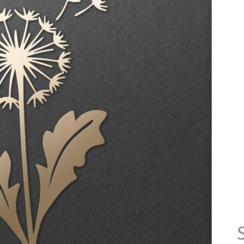 Intra απο ξύλο plywood 3mm-4mm πάχος - Dandelion Flower , Χαρτί & Laser Cut Δίασταση 30x20 cm INTRAFABR-99020030 - Image 1