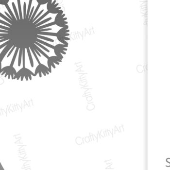 Intra απο ξύλο plywood 3mm-4mm πάχος - Dandelion Flowers , Χαρτί & Laser Cut Δίασταση 30x20 cm INTRAFABR-99020188 - Image 3