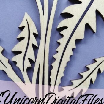 Intra απο ξύλο plywood 3mm-4mm πάχος - Πικραλίδα  Laser Cut Flower Δίασταση 20x20 cm INTRAFABR-34576554 - Image 3