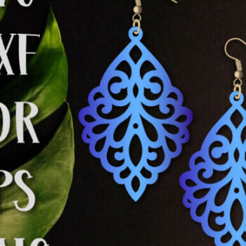 Intra απο ξύλο plywood 3mm-4mm πάχος - Σκουλαρίκια Dangle Cut, Boho Σκουλαρίκια Δίασταση 3x3 cm INTRAFABR-99491394 - Image 1