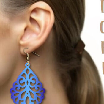 Intra απο ξύλο plywood 3mm-4mm πάχος - Σκουλαρίκια Dangle Cut, Boho Σκουλαρίκια Δίασταση 3x3 cm INTRAFABR-99491394 - Image 3