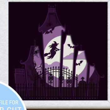 Intra απο ξύλο plywood 3mm-4mm πάχος - DARK CASTLE Πολυστρωματικό κοπής χαρτιού Δίασταση 8x8 cm INTRAFABR-80791144 - Image 1