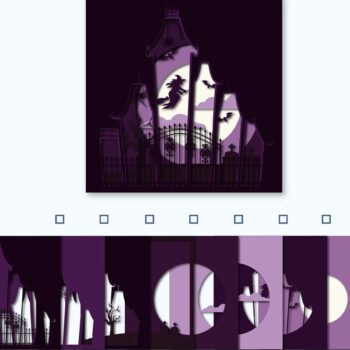 Intra απο ξύλο plywood 3mm-4mm πάχος - DARK CASTLE Πολυστρωματικό κοπής χαρτιού Δίασταση 8x8 cm INTRAFABR-80791144 - Image 8