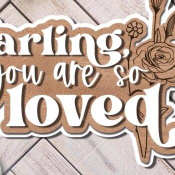 Intra απο ξύλο plywood 3mm-4mm πάχος - Αγαπητέ, είσαι τόσο αγαπημένος  Δίασταση 20x20 cm INTRAFABR-71540324 - Image 1