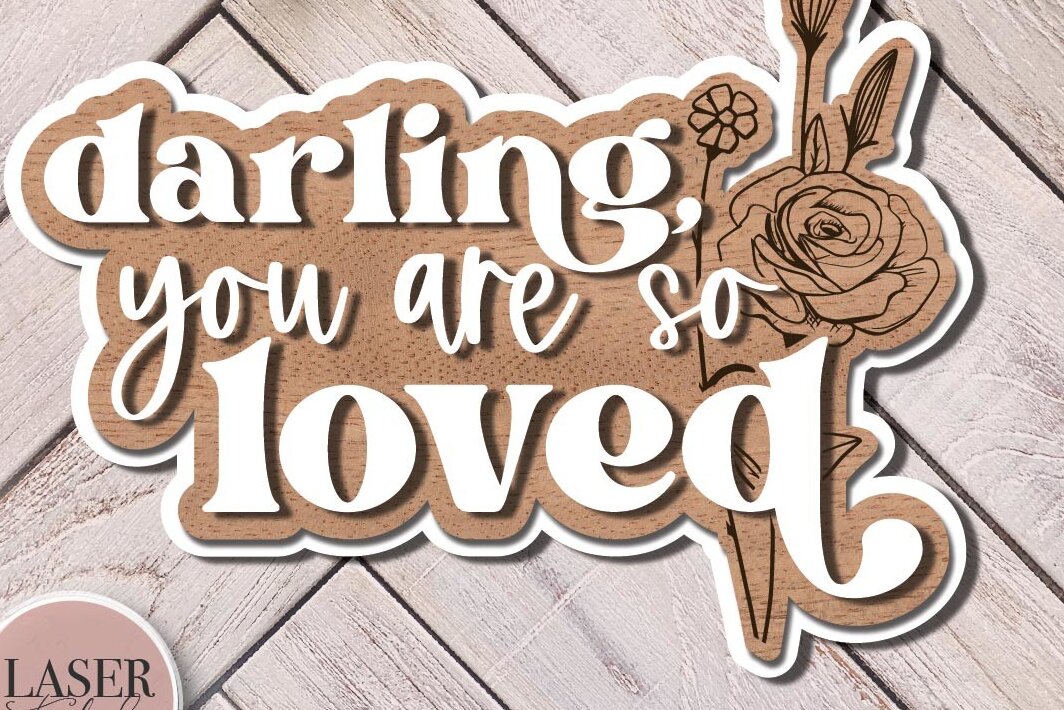 Intra απο ξύλο plywood 3mm-4mm πάχος - Αγαπητέ, είσαι τόσο αγαπημένος  Δίασταση 20x20 cm INTRAFABR-71540324