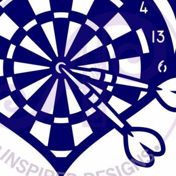 Intra απο ξύλο plywood 3mm-4mm πάχος - Πινακίδα τοίχου Heart Board Dart, Laser Δίασταση 20x20 cm INTRAFABR-122918770 - Image 4