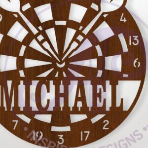 Intra απο ξύλο plywood 3mm-4mm πάχος - Όνομα πίνακα βελών Wall Art Sign,  Δίασταση 40x50 cm INTRAFABR-123064282