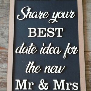 Intra απο ξύλο plywood 3mm-4mm πάχος - Βάζο ημερομηνίας, Σήμα βιβλίου επισκεπτών γάμου  Δίασταση 20x20 cm INTRAFABR-35835434