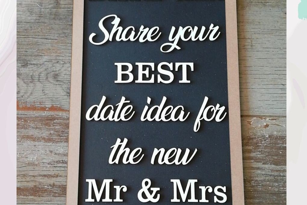 Intra απο ξύλο plywood 3mm-4mm πάχος - Βάζο ημερομηνίας, Σήμα βιβλίου επισκεπτών γάμου  Δίασταση 20x20 cm INTRAFABR-35835434