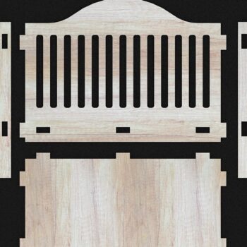 Intra απο ξύλο plywood 3mm-4mm πάχος - Λίμες κοπής κούκλας ανάκλιντρο Baby Rock Δίασταση 30x20 cm INTRAFABR-38584960 - Image 3