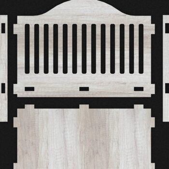 Intra απο ξύλο plywood 3mm-4mm πάχος - Λίμες κοπής κούκλας ανάκλιντρο Baby Rock Δίασταση 30x20 cm INTRAFABR-38584960 - Image 4