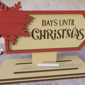 Intra απο ξύλο plywood 3mm-4mm πάχος - Μέρες μέχρι τα Χριστούγεννα Δίασταση 15x15 cm INTRAFABR-79520839 - Image 1