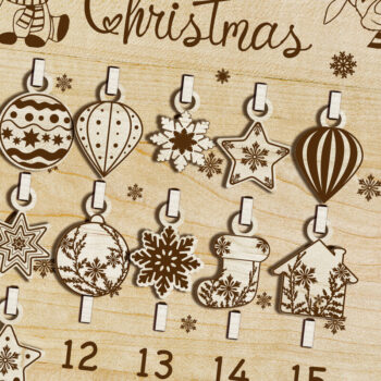 Intra απο ξύλο plywood 3mm-4mm πάχος - Μέρες μέχρι τα Χριστούγεννα Δίασταση 6x20 cm INTRAFABR-49306331 - Image 1