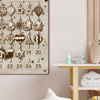 Intra απο ξύλο plywood 3mm-4mm πάχος - Μέρες μέχρι τα Χριστούγεννα Δίασταση 6x20 cm INTRAFABR-49306331 - Image 3