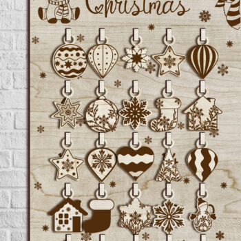 Intra απο ξύλο plywood 3mm-4mm πάχος - Μέρες μέχρι τα Χριστούγεννα Δίασταση 6x20 cm INTRAFABR-49306331 - Image 4