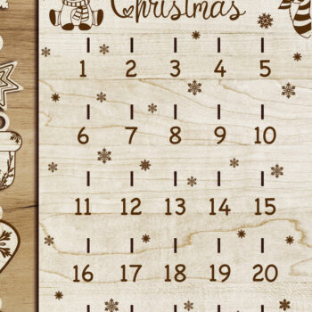 Intra απο ξύλο plywood 3mm-4mm πάχος - Μέρες μέχρι τα Χριστούγεννα Δίασταση 6x20 cm INTRAFABR-49306331 - Image 6