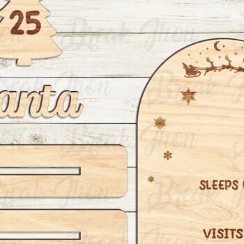 Intra απο ξύλο plywood 3mm-4mm πάχος - Μέρες μέχρι τα Χριστούγεννα  Δίασταση 20x20 cm INTRAFABR-111236109 - Image 2