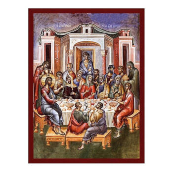 Εικόνα Ορθοδοξίας με περίγραμμα χρυσό σε ξύλο Φλαμουρίας με βάση Εικόνα Χριστός και αμαρτωλή γυναίκα, χειροποίητη ελληνορθόδοξη εικόνα του Ιησού Χριστού, επιτοίχια πλάκα βυζαντινής τέχνης, θρησκευτικό δώρο Διάσταση 50x40 cm (19,7 x 15,8 ίντσες) INTRAEK-6543216724200 - Image 1