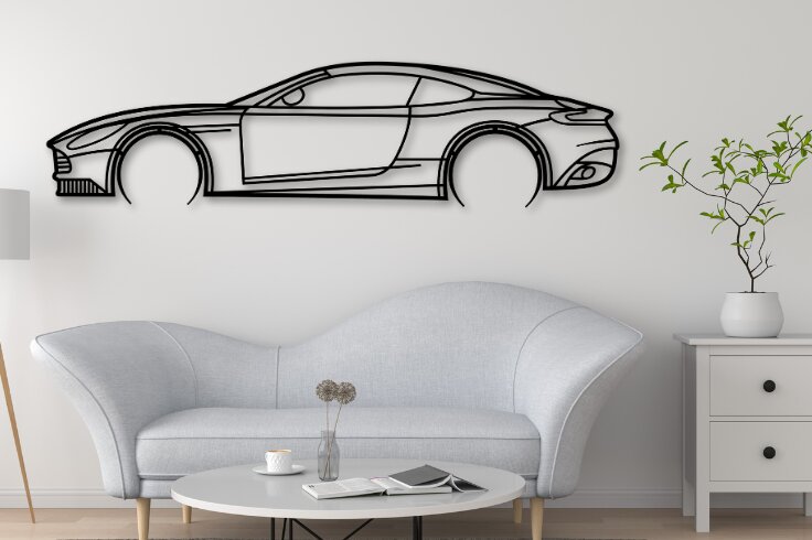 Intra απο ξύλο plywood 3mm-4mm πάχος - DB11 Vector Car Laser Design Dxf  Δίασταση 30x20 cm INTRAFABR-110155043