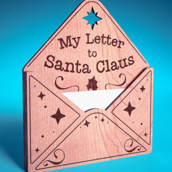 Intra απο ξύλο plywood 3mm-4mm πάχος - Dear Santa Ornament Laser Cut | Δίασταση 6x6 cm INTRAFABR-72094822 - Image 1