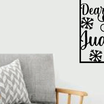 Intra απο ξύλο plywood 3mm-4mm πάχος - Αγαπητέ Άγιο Βασίλη, σταμάτα να με κρίνεις μεταλλικό σημάδι Δίασταση 40x50 cm INTRAFABR-80878886 - Image 2