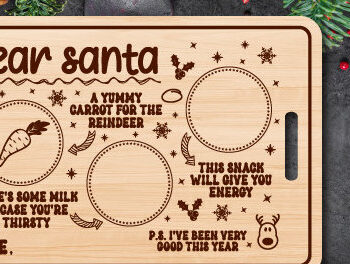 Intra απο ξύλο plywood 3mm-4mm πάχος - Αγαπητέ Santa Tray Cut Laser Δίασταση 20x20 cm INTRAFABR-80150955 - Image 3