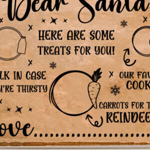 Intra απο ξύλο plywood 3mm-4mm πάχος - Αγαπητέ Santa Tray Cut Laser Δίασταση 20x20 cm INTRAFABR-80359186