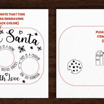 Intra απο ξύλο plywood 3mm-4mm πάχος - Αγαπητέ Santa Tray Cut Laser Δίασταση 15x15 cm INTRAFABR-105129720 - Image 3