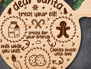 Intra απο ξύλο plywood 3mm-4mm πάχος - Αγαπητή δέσμη κοπής με λέιζερ δίσκου Santa Δίασταση 20x20 cm INTRAFABR-80130494 - Image 3