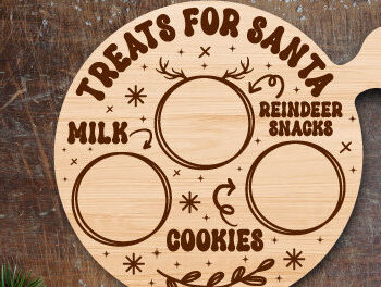 Intra απο ξύλο plywood 3mm-4mm πάχος - Αγαπητή δέσμη κοπής με λέιζερ δίσκου Santa Δίασταση 20x20 cm INTRAFABR-80130494 - Image 4