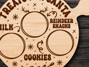 Intra απο ξύλο plywood 3mm-4mm πάχος - Αγαπητή δέσμη κοπής με λέιζερ δίσκου Santa Δίασταση 20x20 cm INTRAFABR-80130494 - Image 7