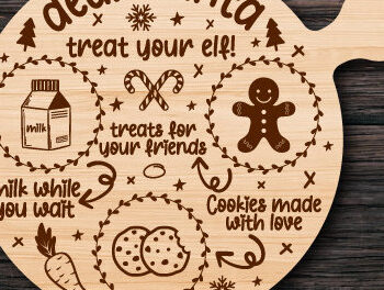 Intra απο ξύλο plywood 3mm-4mm πάχος - Αγαπητή δέσμη κοπής με λέιζερ δίσκου Santa Δίασταση 20x20 cm INTRAFABR-80130494 - Image 11