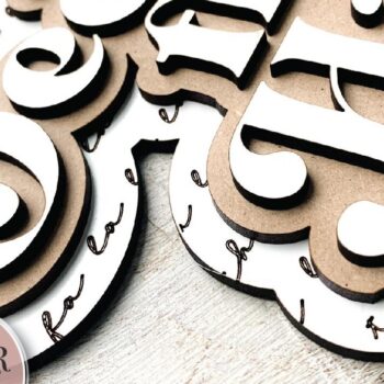 Intra απο ξύλο plywood 3mm-4mm πάχος - Deck the Halls, Χριστουγεννιάτικη πινακίδα Δίασταση 15x15 cm INTRAFABR-71538453 - Image 3