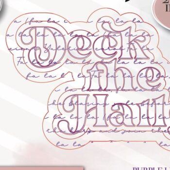 Intra απο ξύλο plywood 3mm-4mm πάχος - Deck the Halls, Χριστουγεννιάτικη πινακίδα Δίασταση 15x15 cm INTRAFABR-71538453 - Image 4