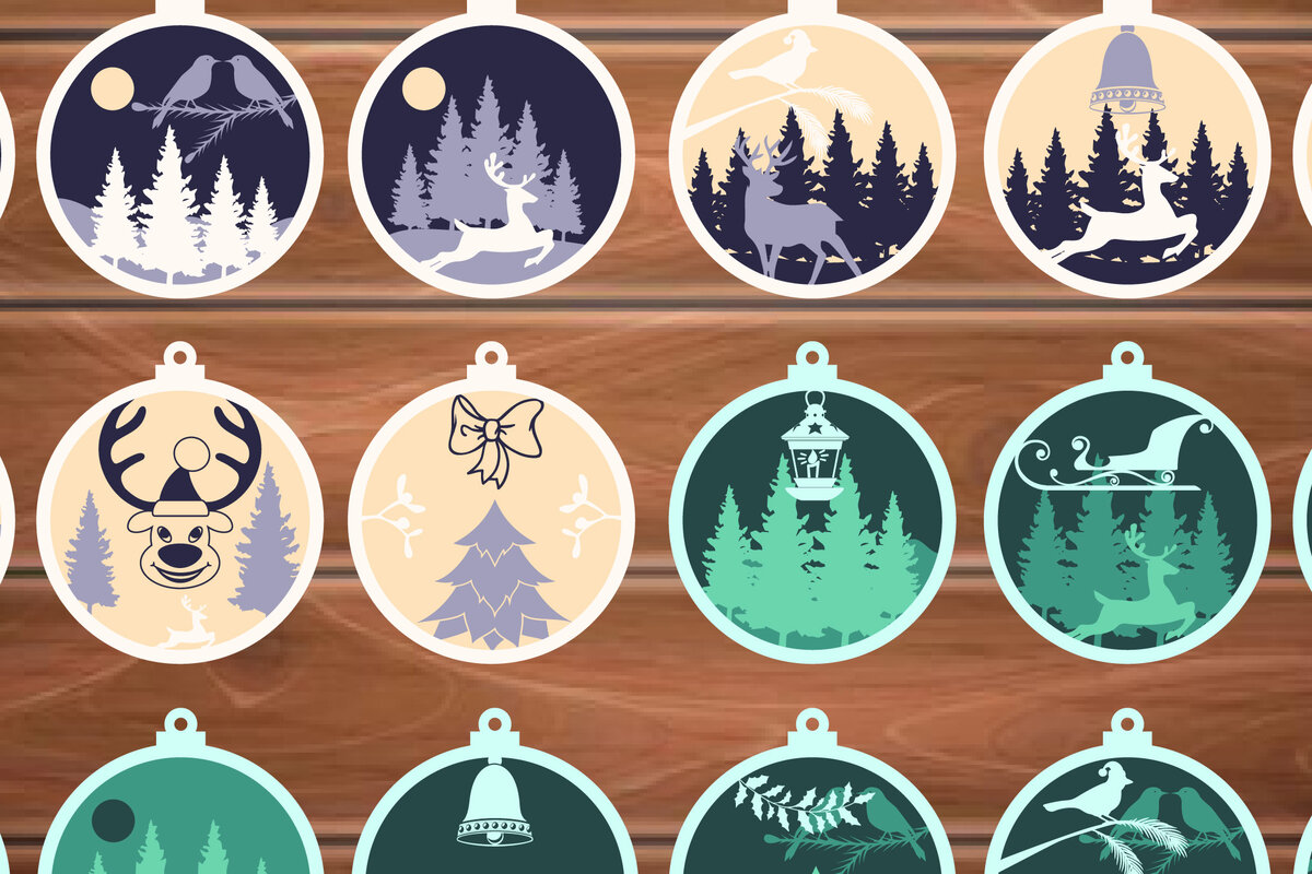 Intra απο ξύλο plywood 3mm-4mm πάχος - Διακόσμηση Χριστουγεννιάτικη  3D  Δίασταση 15x15 cm INTRAFABR-18175476