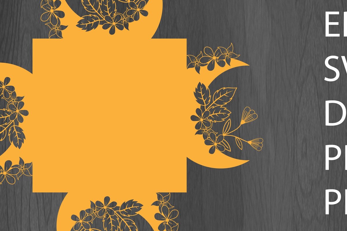 Intra απο ξύλο plywood 3mm-4mm πάχος - Διακόσμηση Floral Cards Papercut/Lasercut  Δίασταση 20x20 cm INTRAFABR-33058637