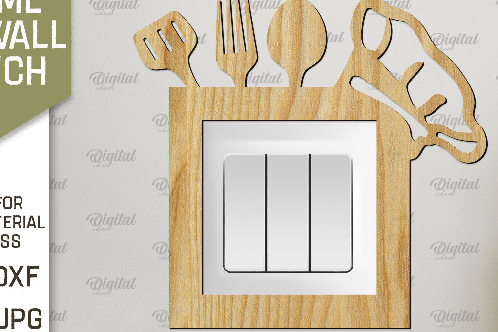 Intra απο ξύλο plywood 3mm-4mm πάχος - Διακοσμητικό πλαίσιο για διακόπτη τοίχου με λέιζερ Δίασταση 20x25 cm INTRAFABR-92039314