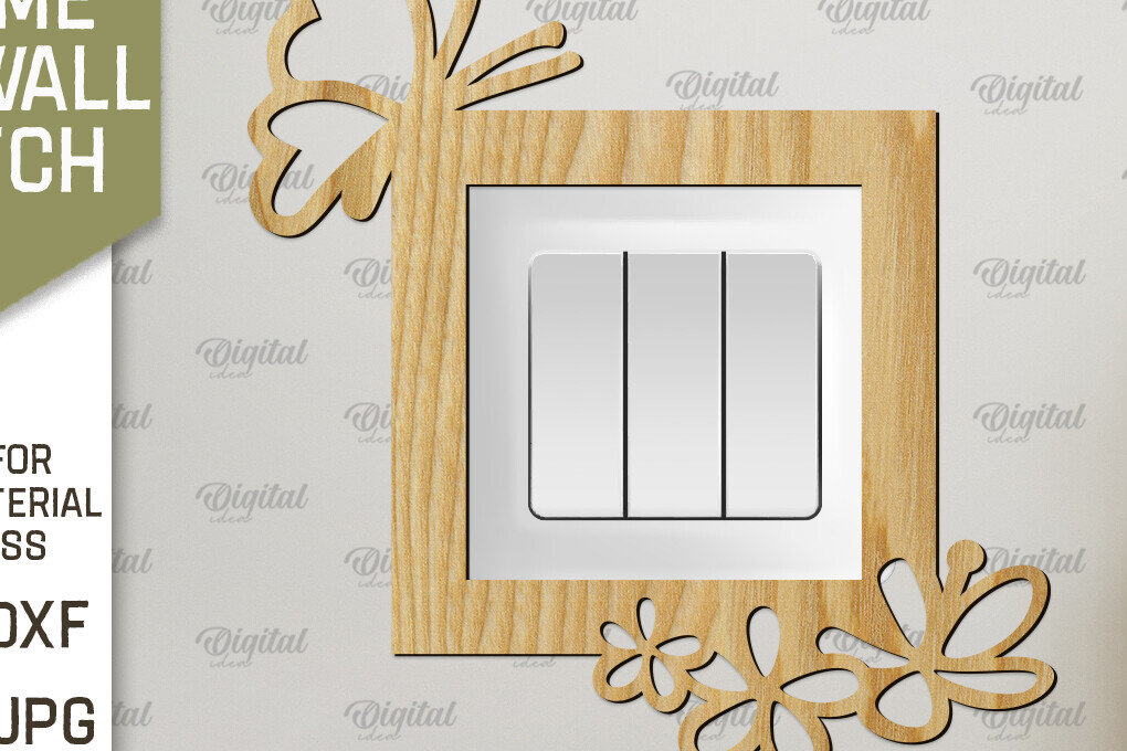 Intra απο ξύλο plywood 3mm-4mm πάχος - Διακοσμητικό πλαίσιο για διακόπτη τοίχου με λέιζερ Δίασταση 20x25 cm INTRAFABR-92039135