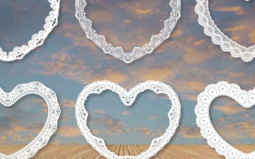 Intra απο ξύλο plywood 3mm-4mm πάχος - Διακόσμηση Laser Cut Lace Heart Bundle  Δίασταση 20x20 cm INTRAFABR-83796335